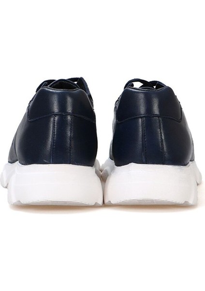 Lacivert Erkek Deri Sneaker 12312 fırsatları
