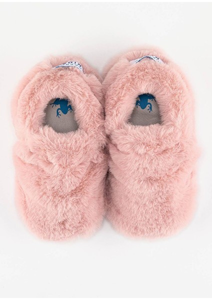 Furry Furry Pembe Kürk Barefoot Patik