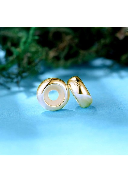 Basic Stoper Charm, 18K Altın Kaplama 925 Ayar Gümüş modelleri
