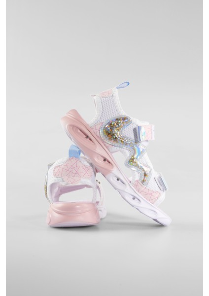 332.F25Y.179 Legendy Filet Işıklı Phylon Beyaz Kız Çocuk Sandalet indirimleri