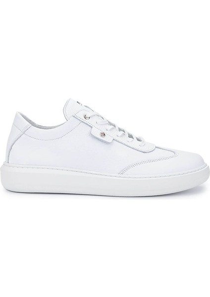Erkek Hakiki Deri Beyaz Sneakers & Spor Ayakkabı