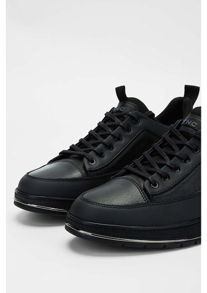 Erkek Hakiki Deri Siyah Sneakers & Spor Ayakkabı modelleri