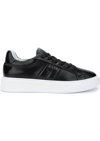Erkek Hakiki Deri Siyah Sneakers & Spor Ayakkabı