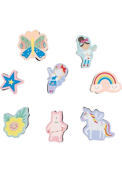 Floss & Rock Stamper Ahşap Baskı Seti / Rainbow Fairy
