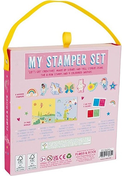 Floss & Rock Stamper Ahşap Baskı Seti / Rainbow Fairy