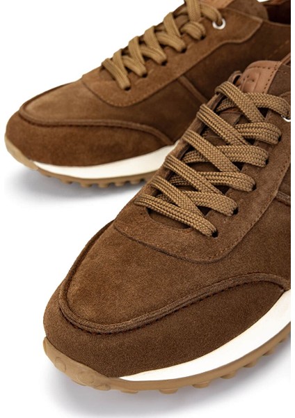 Erkek Hakiki Deri Kahverengi Sneakers & Spor Ayakkabı fırsatları
