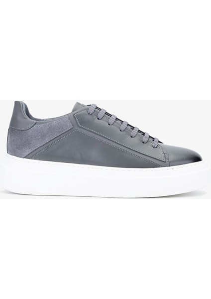 Moreno Erkek Antrasit Hakiki Deri Sneakers & Spor Ayakkabı