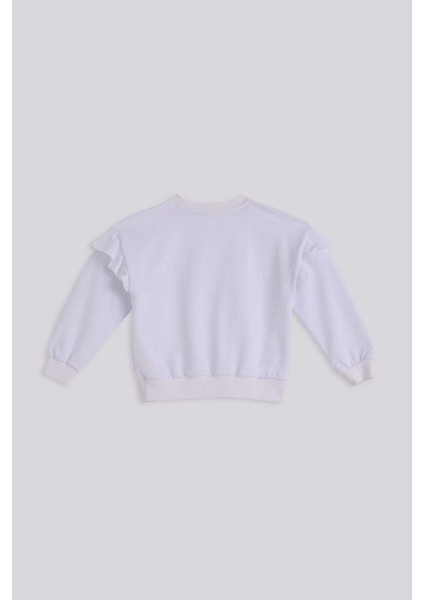 Bg Store Kız Çocuk Beyaz Sweatshirt indirimleri
