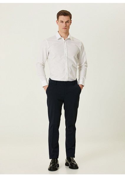 Normal Bel Düz Paça Slim Fit Lacivert Erkek Pantolon 1090637