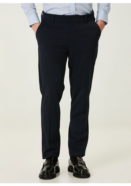 Normal Bel Düz Paça Slim Fit Lacivert Erkek Pantolon 1090637