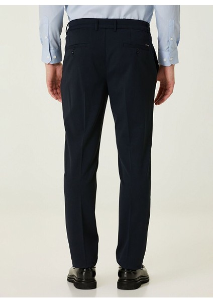 Normal Bel Düz Paça Slim Fit Lacivert Erkek Pantolon 1090637