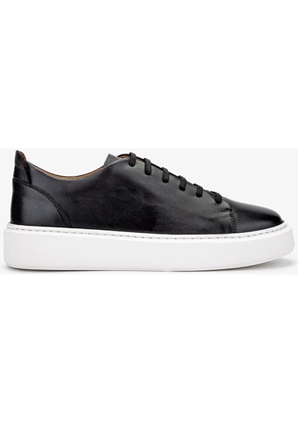 Beyaz Erkek Deri Sneaker 537 3444 Erk Ayk Y24