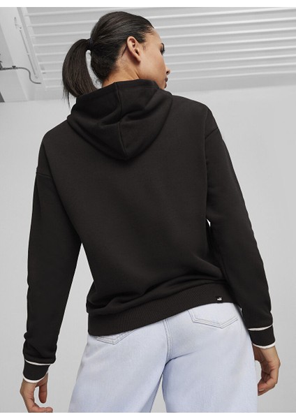 67789901 Squad Hoodie Tr Siyah Kadın Kapüşon Yaka Regular Fit Sweatshirt indirimleri