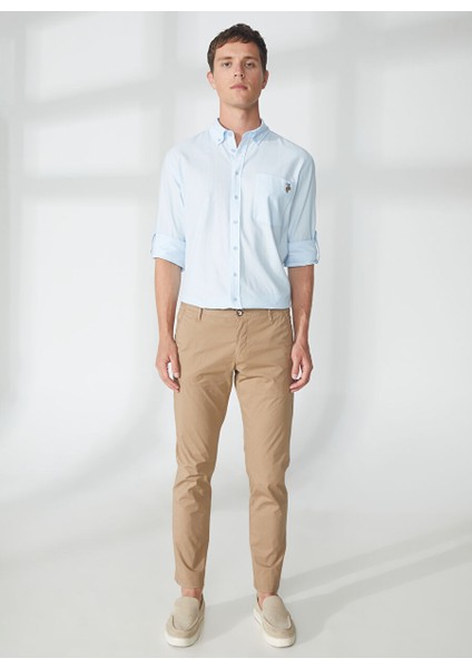 Normal Bel Normal Paça Slim Fit Kahve Erkek Pantolon A261DAN78TC506/TB