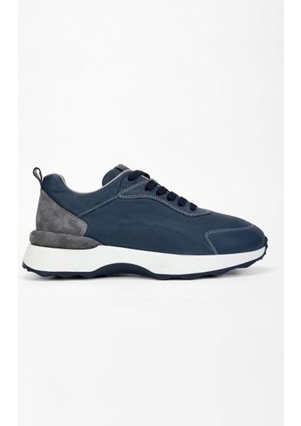 Lacivert Erkek Deri Sneaker 383 5702 Erk Ayk SK23/24