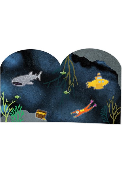 Floss & Rock Tak Çıkart Sticker Oyun Sahnesi / Deep Sea *yeni*