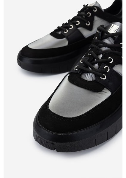 Gri Erkek Deri Sneaker 352 21271 Erk Ayk SK24-25