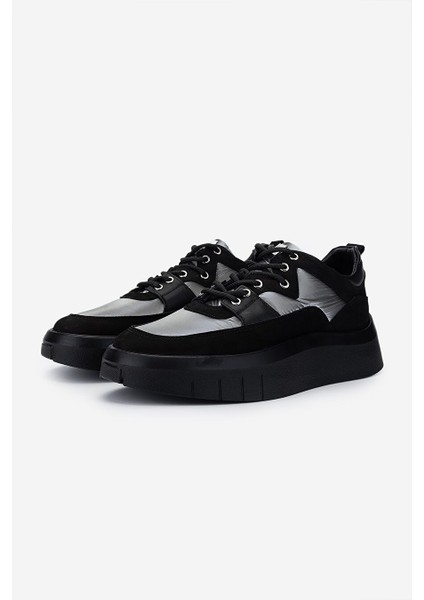 Gri Erkek Deri Sneaker 352 21271 Erk Ayk SK24-25