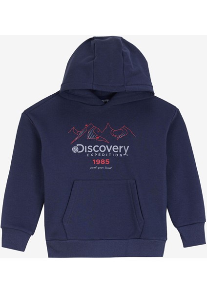Lacivert Erkek Çocuk Baskılı Sweatshirt D4WB-SWT3076