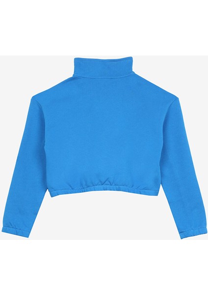 Saks Kız Çocuk Dik Yaka Crop Baskılı Sweatshirt D3WG-SWT22 modelleri