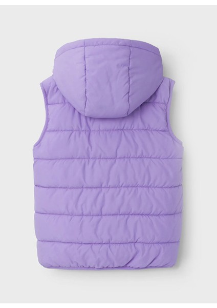 Açık Mor Kız Çocuk Fermuarlı Kolsuz Yelek Nmfmemphıs Vest Pb