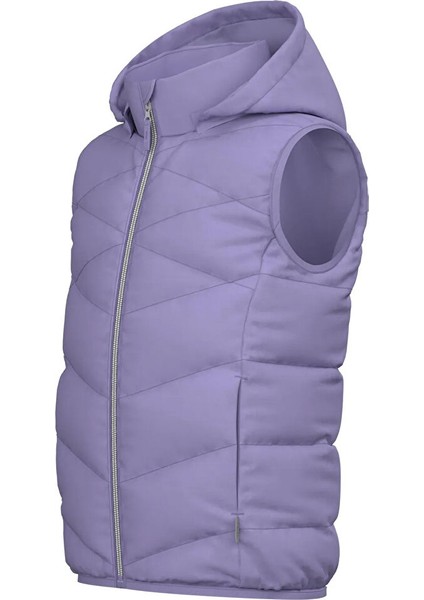 Açık Mor Kız Çocuk Fermuarlı Kolsuz Yelek Nmfmemphıs Vest Pb