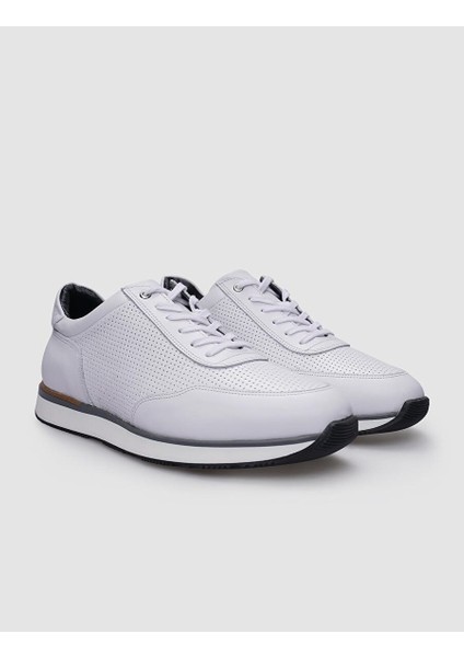 Siyah Erkek Deri Sneaker 123021