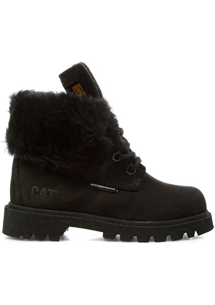 Siyah Kız Çocuk Süet + Deri Bot 015F101079 Utah Fur Wp