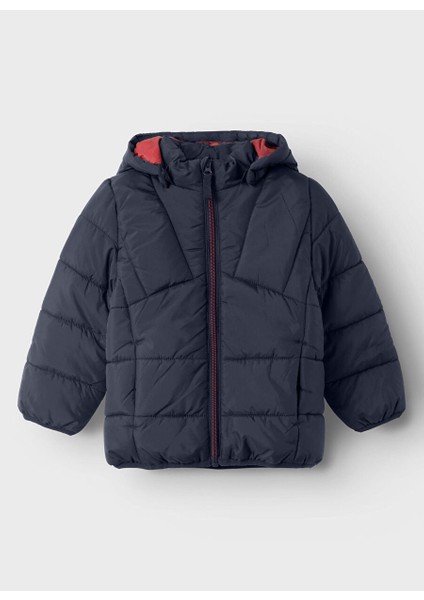Fermuarlı Uzun Kollu Lacivert Erkek Çocuk Mont Nmmmemphıs Jacket Pb