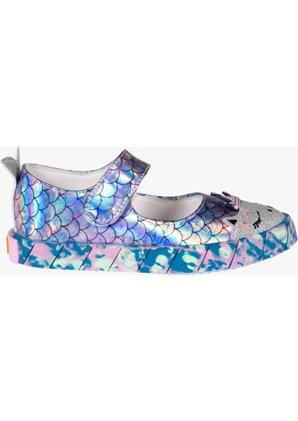 Denizkızı Hologram 3D Kız Çocuk Babet Sneakers