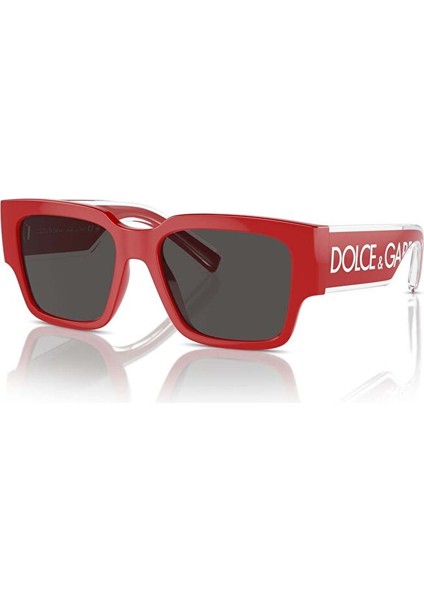 Dolce&gabbana DX6004 Köşeli Kırmızı Unisex Çocuk Güneş Gözlüğü indirimleri