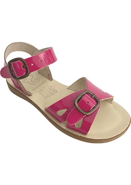 Marella Verniz Fuxia - Fuşya Rengi Deri Çocuk Sandaleti