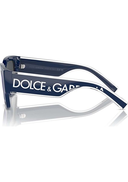 Dolce&gabbana DX6004 Köşeli Mavi Unisex Çocuk Güneş Gözlüğü fırsatları
