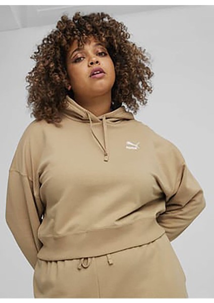 62422983 Better Classıcs Hoodie Bej Kadın Kapüşon Yaka Normal Kalıp Sweatshirt