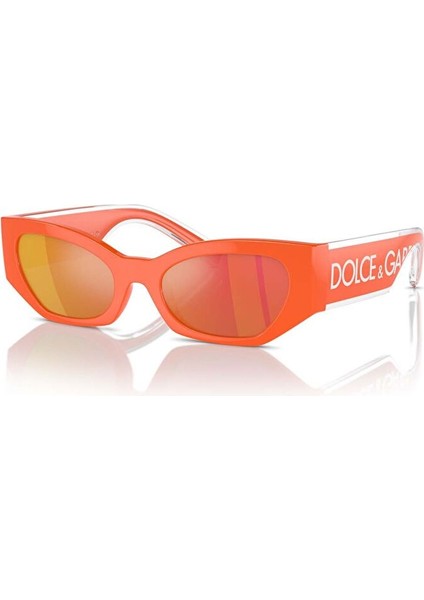 Dolce&gabbana DX6003 Çekik Turuncu Unisex Çocuk Güneş Gözlüğü indirimleri