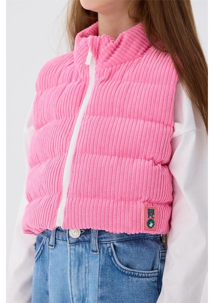 Kız Çocuk Pembe Yelek modelleri