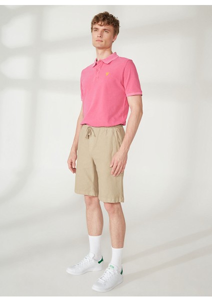 Normal Bel Slim Fit Kahve Erkek Bermuda Şort A261OSLOPHILIPB