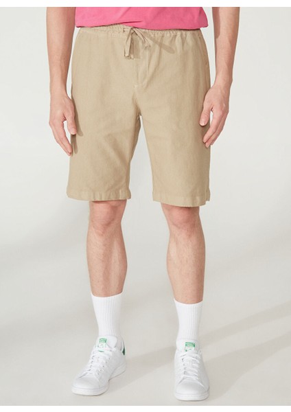 Normal Bel Slim Fit Kahve Erkek Bermuda Şort A261OSLOPHILIPB