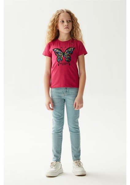Kız Çocuk Fuşya T-Shirt