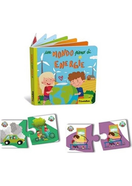 Enerji Dolu Bir Dünya - Puzzle ve Kitapçık
