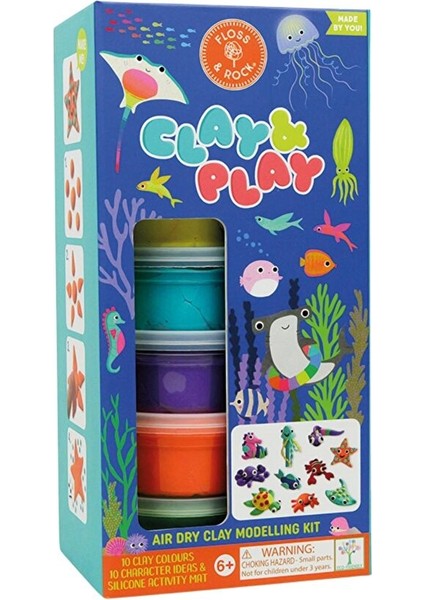 Floss & Rock Clay And Play Hava Ile Kuruyan Kil Seti/ Ocean