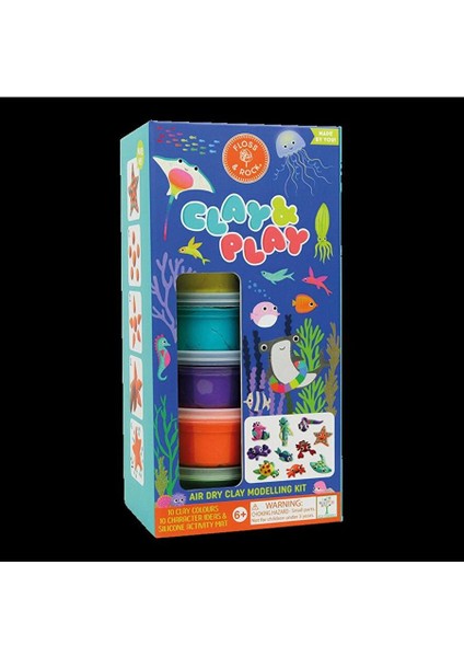 Floss & Rock Clay And Play Hava Ile Kuruyan Kil Seti/ Ocean