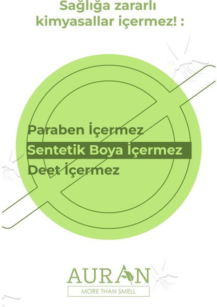 Sivrisinek & Kene Kovucu Bitkisel Sprey %100 Doğal Vücut Koruyucu Mosquito Tick Defense Spray 100ML modelleri