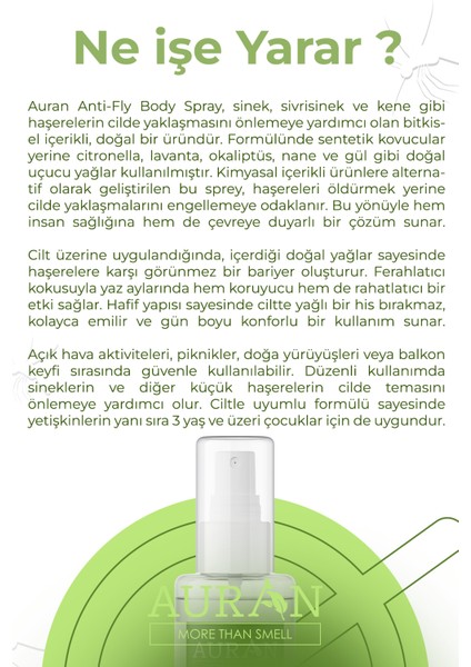 Sivrisinek & Kene Kovucu Bitkisel Sprey %100 Doğal Vücut Koruyucu Mosquito Tick Defense Spray 100ML indirimleri
