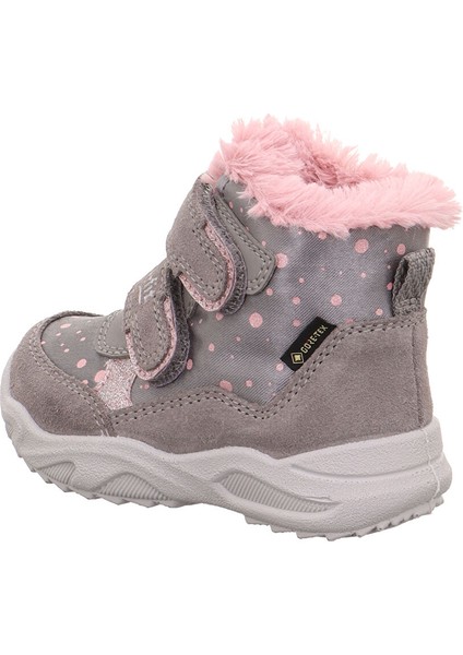 Gri - Pembe Kız Bebek Bot 1-009226-2500-2