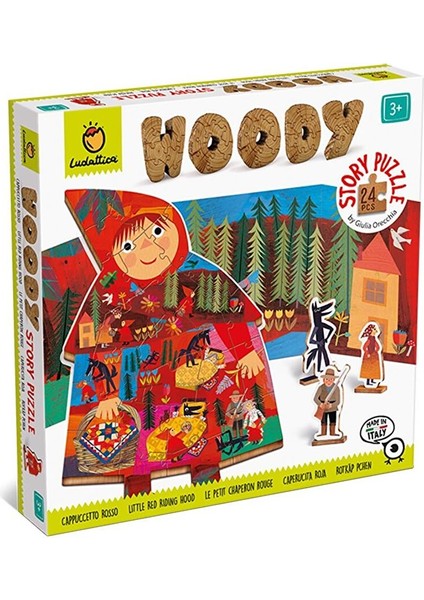 Ahşap Puzzle - Kırmızı Başlıklı Kız