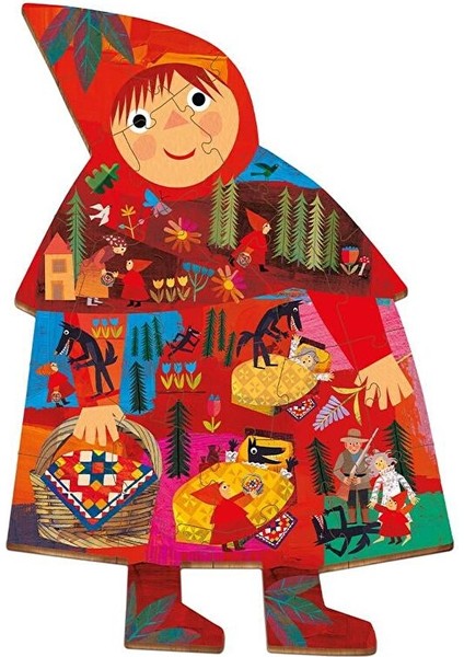 Ahşap Puzzle - Kırmızı Başlıklı Kız