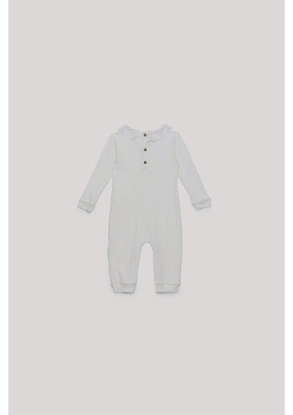 Basic Kız Bebek Ekru Tulum fiyatları