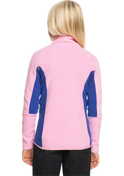 Pembe Kız Çocuk Dik Yaka Polar Üst ERGFT03837