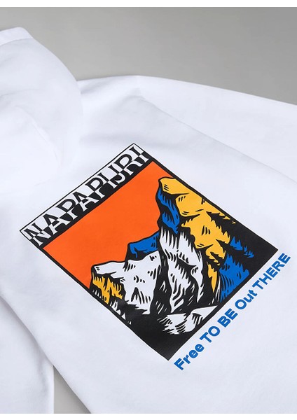 Beyaz Erkek Çocuk Yuvarlak Yaka Uzun Kollu Sweatshirt NP0A4HGB0021 K B-Fujı H fırsatları